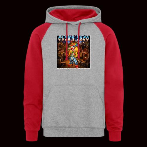 The Clown Taco Circus Humor Character - Unisex Colorblock Hoodie