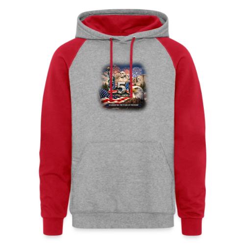 1776-2026 | Celebrating 250 Years of Freedom - Unisex Colorblock Hoodie