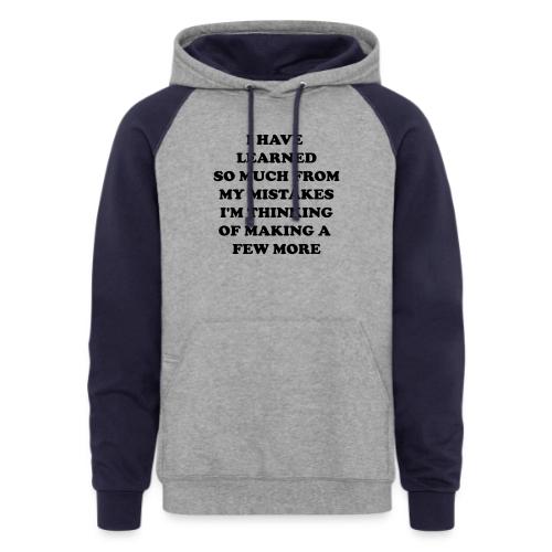 Mistakes - Unisex Colorblock Hoodie