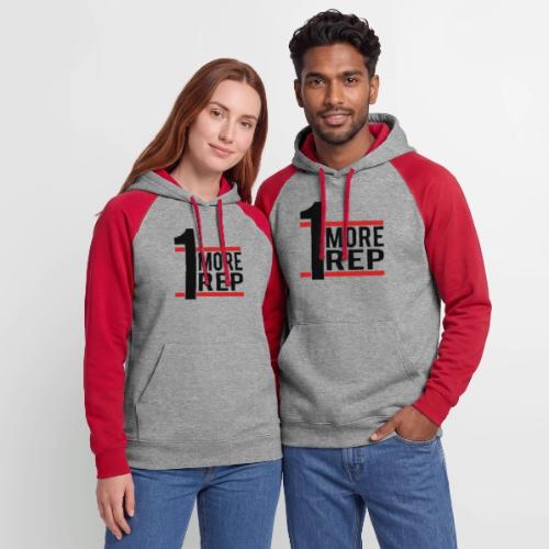 1 More Rep - Unisex Colorblock Hoodie