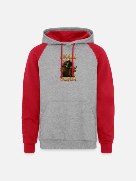 Stocks Passion - Unisex Colorblock Hoodie - heather grey/red