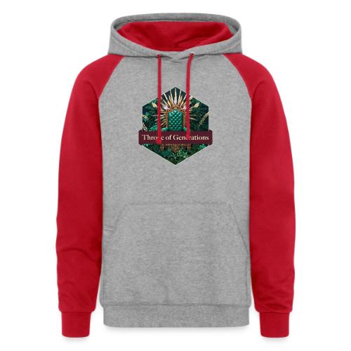 Women’s Day Vine Throne T Shirt, Gift for Grandma - Unisex Colorblock Hoodie