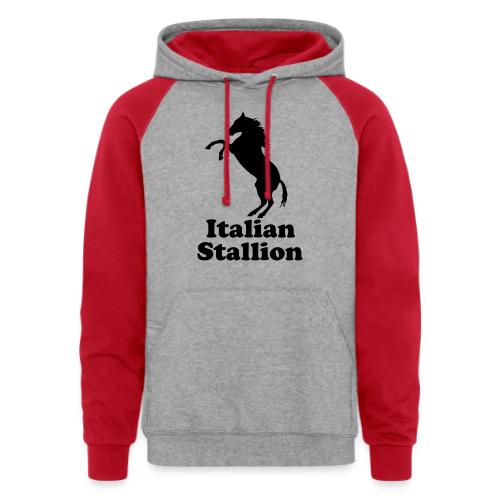 Italian Stallion - Unisex Colorblock Hoodie