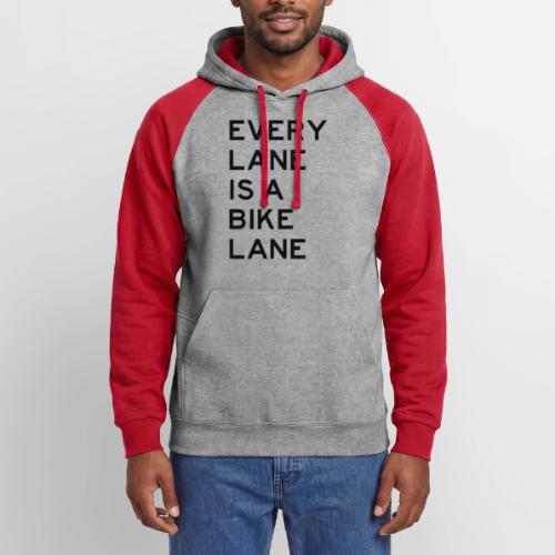 Every Lane is a Bike Lane - Unisex Colorblock Hoodie
