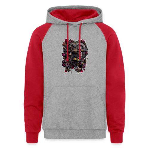 My Heart Permanently on Vacation T-Shirt - Unisex Colorblock Hoodie