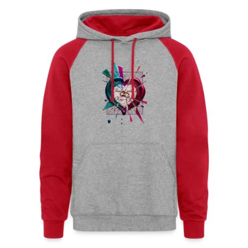 Sealed with a Kiss-Off T-Shirt - Unisex Colorblock Hoodie
