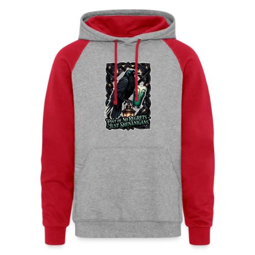 Sarcastic Raven Shenanigans Tee - Unisex Colorblock Hoodie