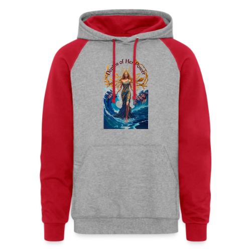 Women’s Day Tidal Sovereign T Shirt, Gift for Wife - Unisex Colorblock Hoodie