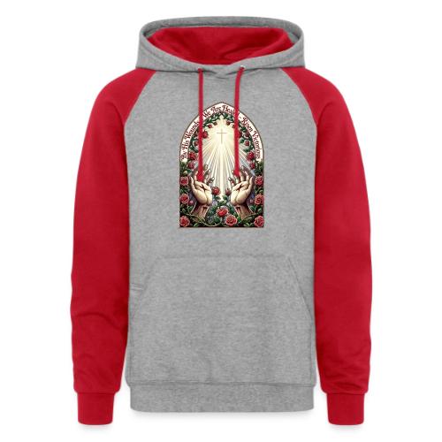 Easter By His Wounds Healed T Shirt, Renewal Gift - Unisex Colorblock Hoodie