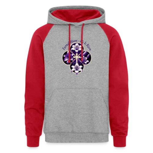 Easter Eternal Bloom Lily Crown T Shirt, Gift - Unisex Colorblock Hoodie