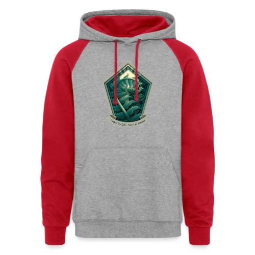 Easter Unfurl in Light Fern T Shirt, Spring Gift - Unisex Colorblock Hoodie