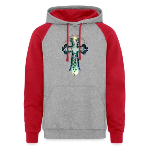 Easter Grace Cascades Eternal T Shirt, Mercy Gift - Unisex Colorblock Hoodie