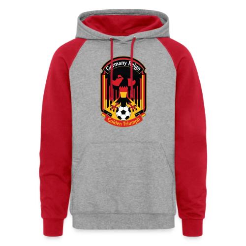 Germany Eagle Reign T-Shirt, German Flag Gift - Unisex Colorblock Hoodie