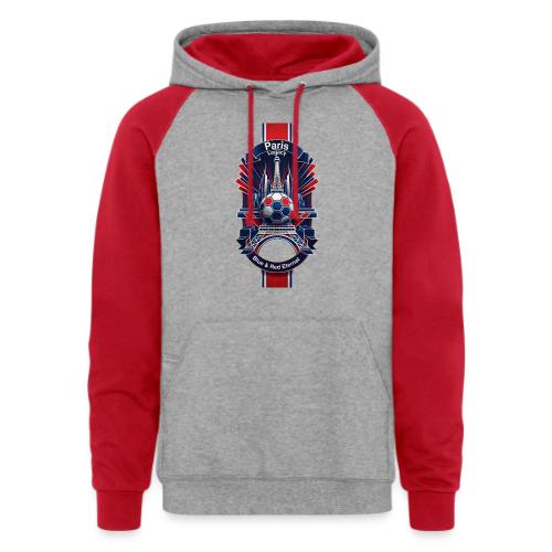 Paris Tower Legacy T Shirt, Soccer City Pride Gift - Unisex Colorblock Hoodie