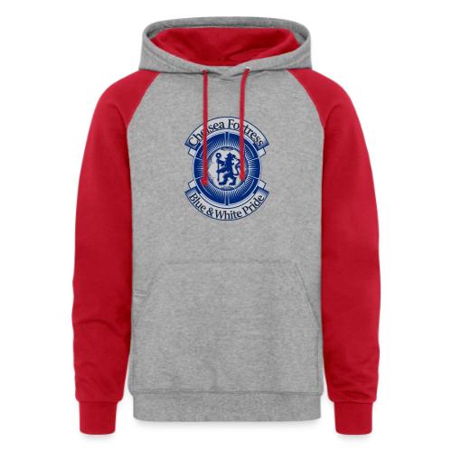Chelsea Fortress T Shirt, Soccer City Pride Gift - Unisex Colorblock Hoodie