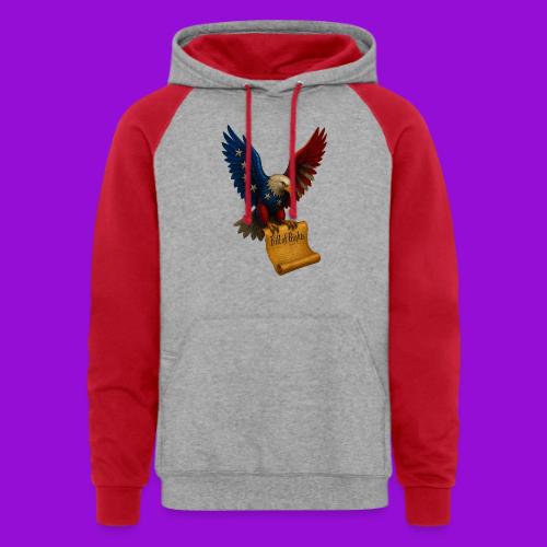 Bill of Rights Bald Eagle - Unisex Colorblock Hoodie