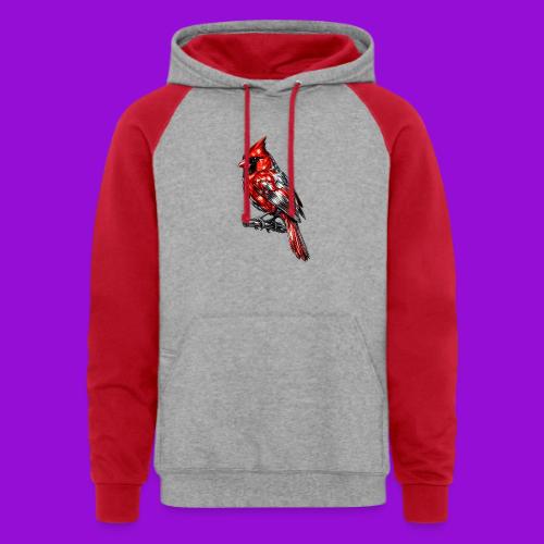 Silver Cardinal - Unisex Colorblock Hoodie