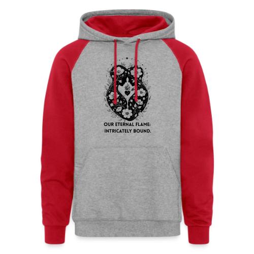 Eternal Flame of Embrace T-Shirt - Unisex Colorblock Hoodie
