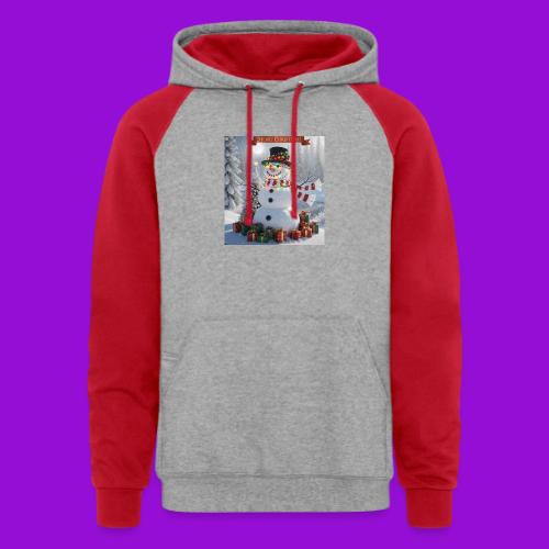 Merry Christmas - Unisex Colorblock Hoodie