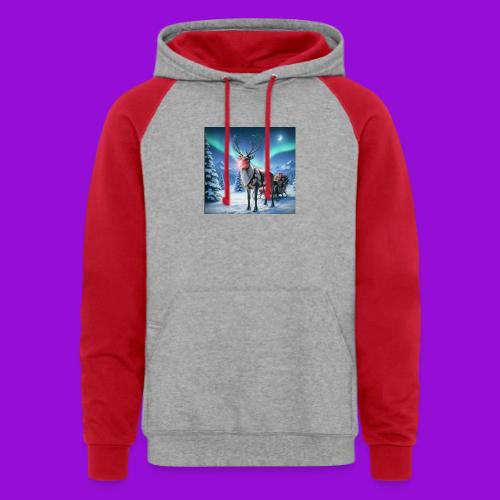 Rudolph the red nosed reindeer - Unisex Colorblock Hoodie