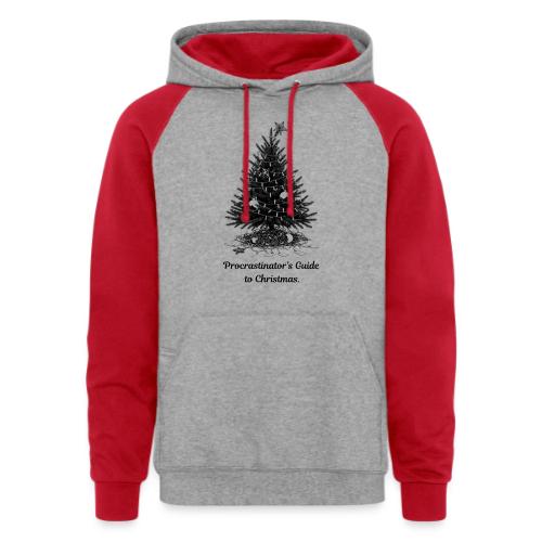 Procrastinator's Guide Christmas T-Shirt - Unisex Colorblock Hoodie