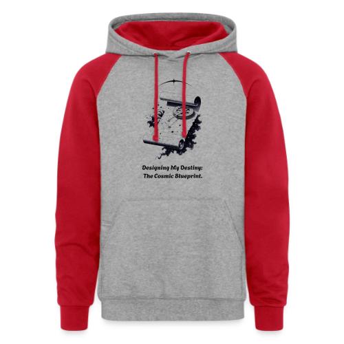 Cosmic Blueprint T-Shirt - Unisex Colorblock Hoodie