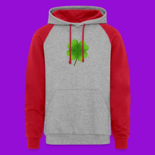 Four leaf clover - Unisex Colorblock Hoodie