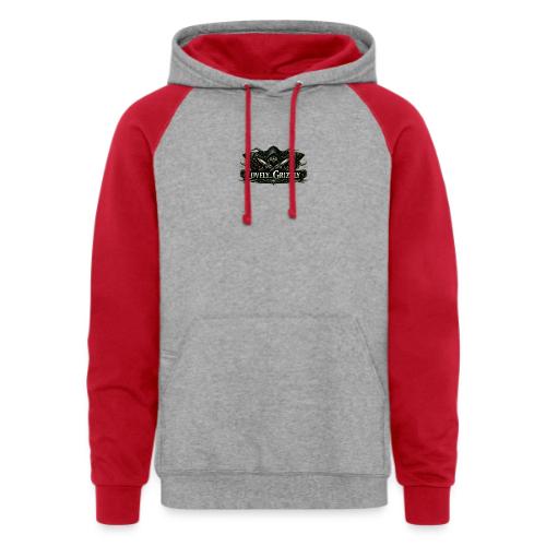 Lovely Grizzly logo - Unisex Colorblock Hoodie