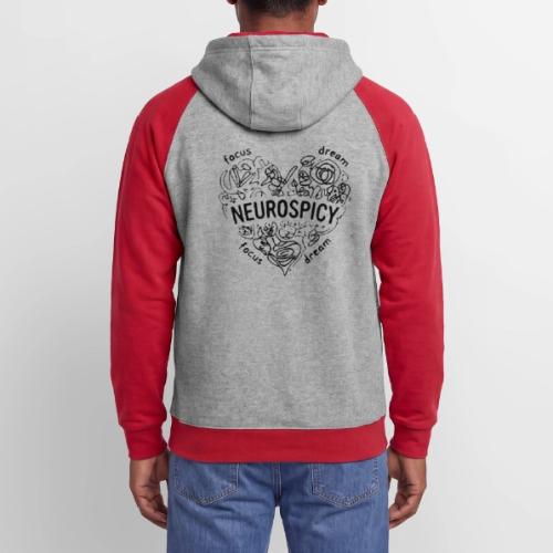 Neurospicy ADHD Hoodie Neurodivergent Gift Hoodie - Unisex Colorblock Hoodie