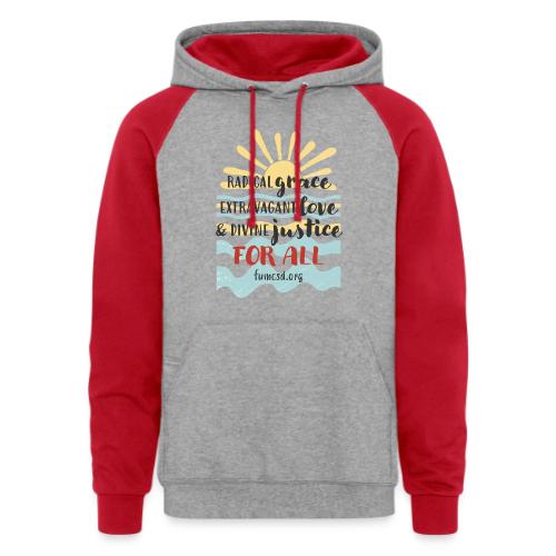 Beachy FUMCSD - Unisex Colorblock Hoodie