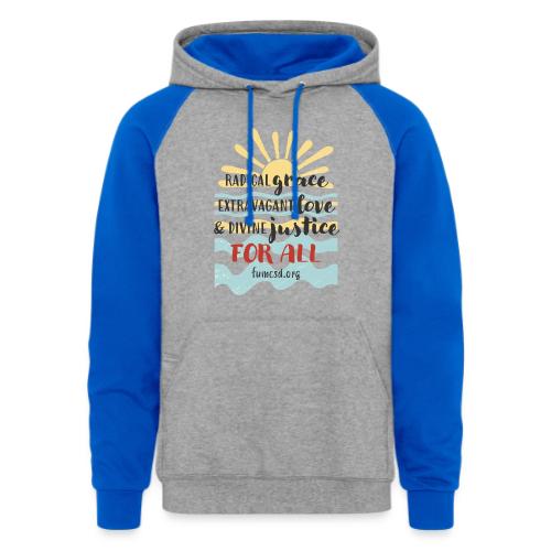Beachy FUMCSD - Unisex Colorblock Hoodie