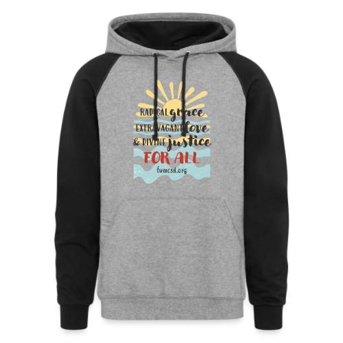 Beachy FUMCSD - Unisex Colorblock Hoodie