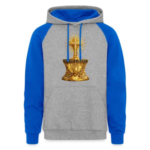 Wisdom is Heaven - Unisex Colorblock Hoodie