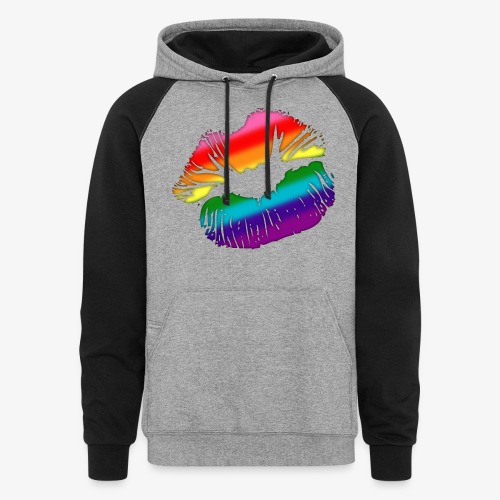 Original Gilbert Baker LGBTQ Love Rainbow Pride - Unisex Colorblock Hoodie