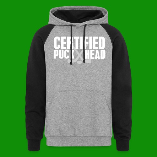 Certified Puck Head - Unisex Colorblock Hoodie