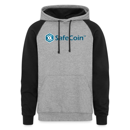 SafeCoin - Show your support! - Unisex Colorblock Hoodie