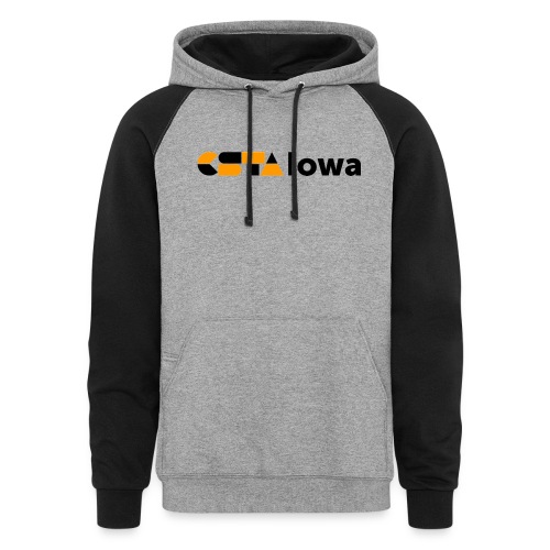 CSTA Iowa logo - Unisex Colorblock Hoodie