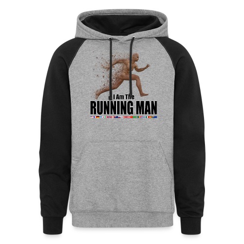 I am the Running Man - Cool Sportswear - Unisex Colorblock Hoodie