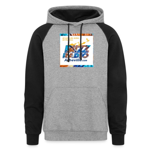 Buzz Radio Asheville - Show Your Support! - Unisex Colorblock Hoodie