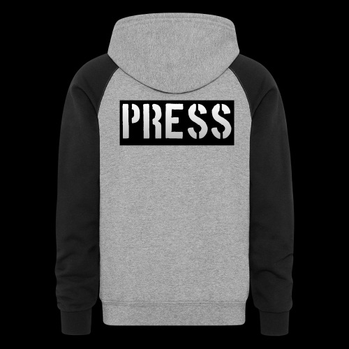 THIS is your PRESS PASS to the WORLD! - Unisex Colorblock Hoodie