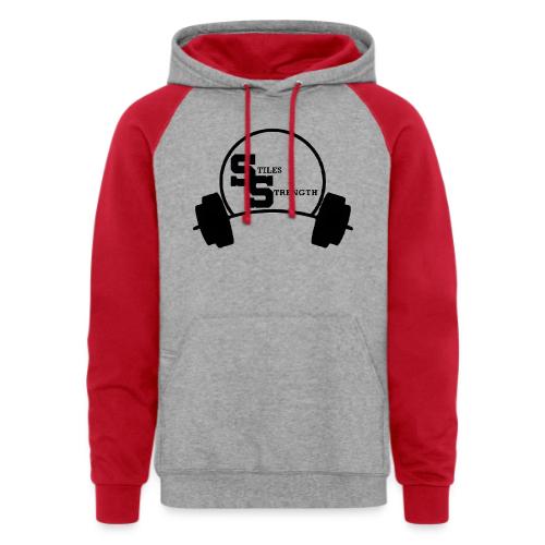 Stiles Strength BARBELL Merch - Unisex Colorblock Hoodie