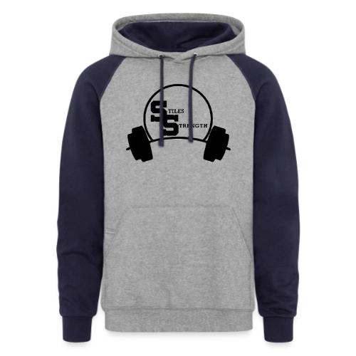 Stiles Strength BARBELL Merch - Unisex Colorblock Hoodie