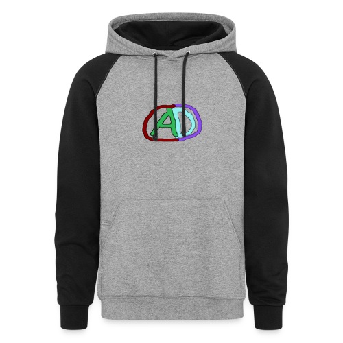 hoodies with anmol and daniel logo - Unisex Colorblock Hoodie
