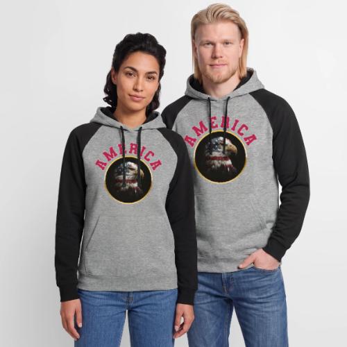 America Soars - Unisex Colorblock Hoodie