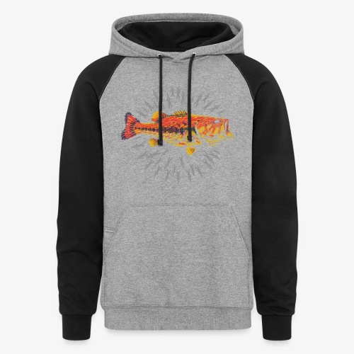LARGE MOUTH BASS UPSCALE LURES - Unisex Colorblock Hoodie
