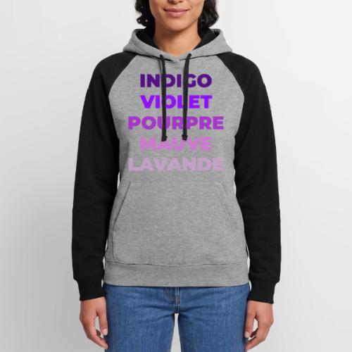 Shades of purple - Unisex Colorblock Hoodie