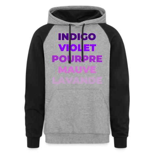 Shades of purple - Unisex Colorblock Hoodie