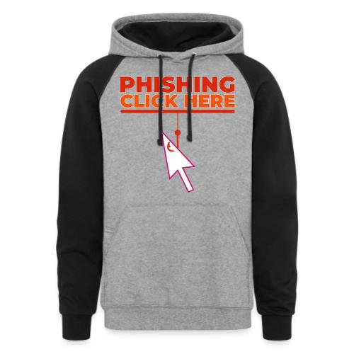 Phishing: Hooked by Deception - Unisex Colorblock Hoodie