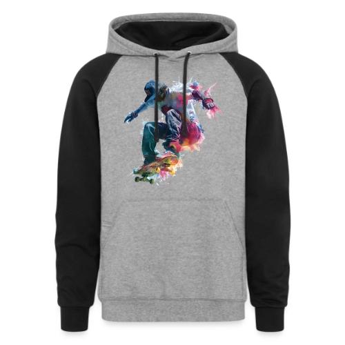 Skateboarding: Ride the Colors - Unisex Colorblock Hoodie