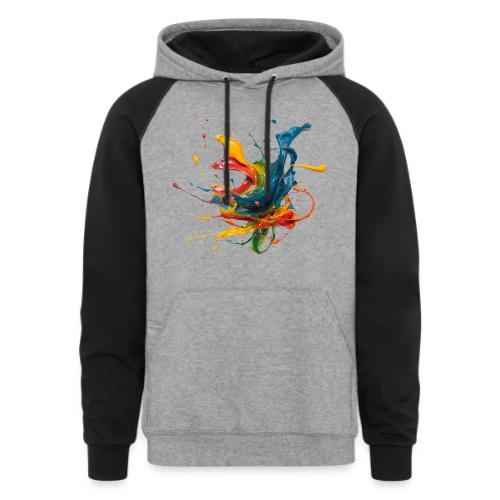 Chromatic Flow - Unisex Colorblock Hoodie